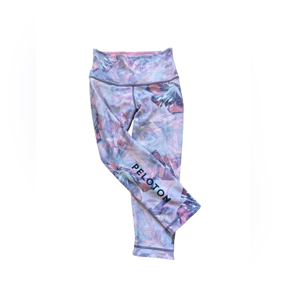 Peloton X WITH 2k Floral High Waist Capri Leggings Small S